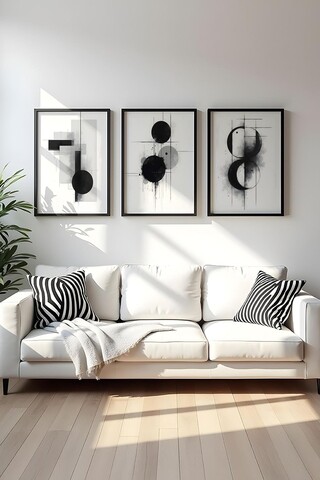 Tablou decorativ (3 Pieces), Furios431, Lemn masiv (Grosime: 2 cm, Multicolor