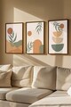 Set 3 tablouri decorative, Artvmodel21-Kahve, Vopsea: 100% MDF (grosime: 2,7 mm), Multicolor
