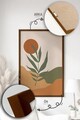 Set 3 tablouri decorative, Artvmodel21-Kahve, Vopsea: 100% MDF (grosime: 2,7 mm), Multicolor