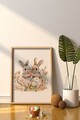 Tablou decorativ, Arteastermodel54-3348, MDF (Grosime: 2,7 mm, Multicolor