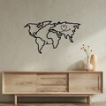 Decoratiune de perete, Stella, Dimensiuni: 65 x 38 cm, Negru