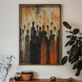 Tablou decorativ, HUM098, Cadru: 100% MOLID, Multicolor