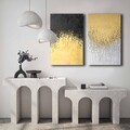 Tablou decorativ (2 Pieces), 2P4570GSC-015, Lemn, Multicolor