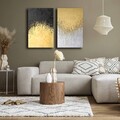 Tablou decorativ (2 Pieces), 2P4570GSC-015, Lemn, Multicolor