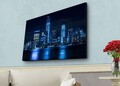 Tablou decorativ cu lumina LED, 4570HDACT-095, Dimensiune: 45 x 70 cm, Multicolor
