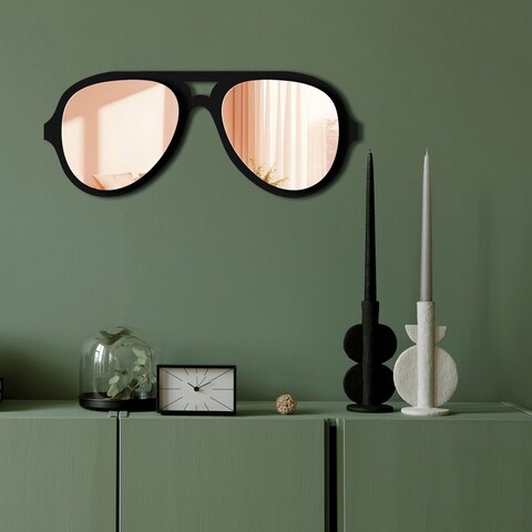 Oglinda decorativa, Ozgl508, Partea de jos: 100% EVA (Grosime: 10 mm, Auriu roz