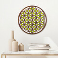 Decoratiune de perete, Geometric, Dimensiuni: 44 x 1,6 x 44 cm, Multicolor