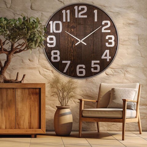 Ceas de perete, Antique Large, Dimensiune: 90 x 90 cm, Maro