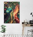 Tablou decorativ, WY448 (50 x 70), Canvas imprimat, Multicolor