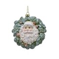 Glob Wreath w Santa head, Decoris, 3x10.5x11 cm, plastic, multicolor