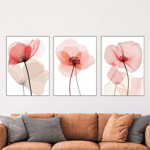 Tablou decorativ MDF (3 Pieces), Mdf, Imprimare digitala, Multicolor