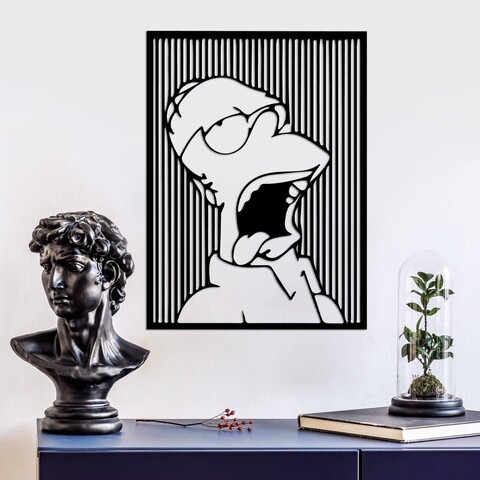 Decoratiune de perete, Sımpson 1, Dimensiuni: 41 x 56 cm, Negru