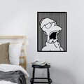 Decoratiune de perete, Sımpson 1, Dimensiuni: 41 x 56 cm, Negru