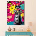 Tablou decorativ, BSRPOPC-009, Lemn, Multicolor