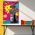 Tablou decorativ, BSRPOPC-009, Lemn, Multicolor