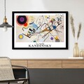 Tablou decorativ, 4262SYHKANDINSKY-002, Fundal: 100% MDF (Grosime: 2,7 mm, Multicolor