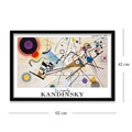 Tablou decorativ, 4262SYHKANDINSKY-002, Fundal: 100% MDF (Grosime: 2,7 mm, Multicolor