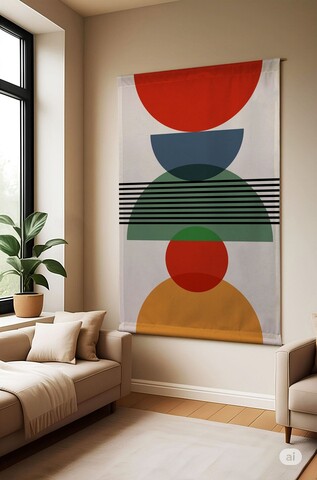 Tablou decorativ, Polybaby 7, Lățime: 100 cm Înălțime: 140 cm, Multicolor