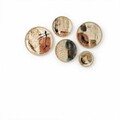 Tablou decorativ (5 Pieces), Huhu864, Lemn masiv (Grosime: 1,5 cm, Multicolor