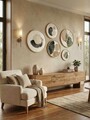 Tablou decorativ (5 Pieces), Huhu874, Lemn masiv (Grosime: 1,5 cm, Multicolor