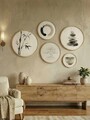 Tablou decorativ (5 Pieces), Huhu875, Lemn masiv (Grosime: 1,5 cm, Multicolor