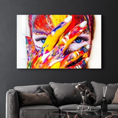 Tablou decorativ, OGLS-2084, Dimensiuni: 70 x 110 cm, Multicolor