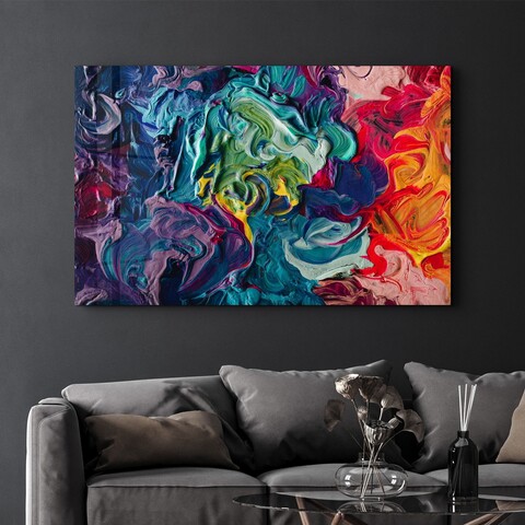 Tablou decorativ, SPR-1370, Dimensiuni: 70 x 110 cm, Multicolor