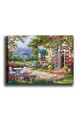 Tablou decorativ, Kanvas Tablo (50 x 70), Cadru: 100% LEMN (grosime: 3 cm), Multicolor