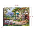 Tablou decorativ, Kanvas Tablo (50 x 70), Cadru: 100% LEMN (grosime: 3 cm), Multicolor