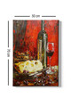 Tablou decorativ, Kanvas Tablo (50 x 70), Lemn (Grosime: 3 cm, Multicolor
