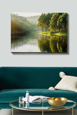 Tablou decorativ, Kanvas Tablo (70 x 100), Lemn (Grosime: 3 cm, Multicolor