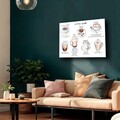 Tablou decorativ, Camtbl-054, 50 x 70 cm, Multicolor