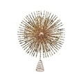 Varf decorativ pentru brad Star sparkles, Decoris, 28.5x37.5 cm, plastic, auriu