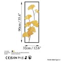 Decoratiune de perete, Raspberry 2, Dimensiuni: 32 x 90 x 4 cm, Multicolor