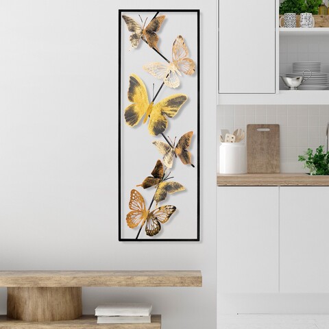 Decoratiune de perete, Tavus 3, Dimensiuni: 32 x 90 x 4 cm, Multicolor