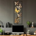 Decoratiune de perete, Tavus 3, Dimensiuni: 32 x 90 x 4 cm, Multicolor