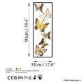 Decoratiune de perete, Tavus 3, Dimensiuni: 32 x 90 x 4 cm, Multicolor