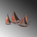 Decoratiune de perete, Barbaros 3, Dimensiuni: 125 x 74 x 4 cm, Multicolor