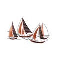 Decoratiune de perete, Barbaros 3, Dimensiuni: 125 x 74 x 4 cm, Multicolor