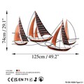 Decoratiune de perete, Barbaros 3, Dimensiuni: 125 x 74 x 4 cm, Multicolor