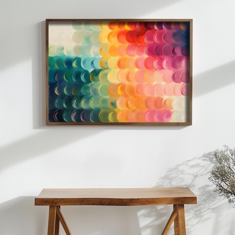 Tablou decorativ, GE249-L, Lemn, Multicolor
