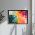 Tablou decorativ, GE249-L, Lemn, Multicolor