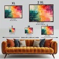 Tablou decorativ, GE249-L, Lemn, Multicolor