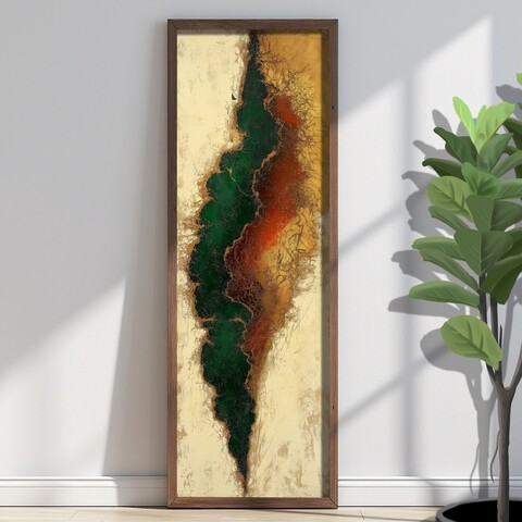 Tablou decorativ, EMR101, Lemn, Multicolor