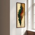 Tablou decorativ, EMR101, Lemn, Multicolor