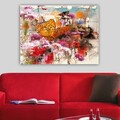 Tablou decorativ, 216869716_70100, Lemn (Grosime: 3 cm, Multicolor