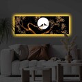 Tablou decorativ cu lumina LED, 3090KTLGDACT, 30 x 90 cm, Multicolor