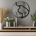 Oglinda decorativa, Ozgl507, Partea de jos: 100% EVA (Grosime: 10 mm), Afumat