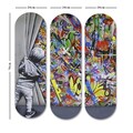 Tablou decorativ MDF (3 Pieces), 3KY3810, Imprimat UV, Multicolor