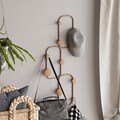 Cuier de perete, Lizzard-C, Dimensiuni: 28 x 5 cm Înălțime: 70 cm, Cupru